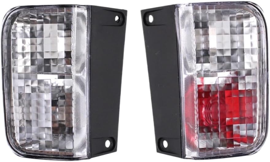 Tail Light Lens Pair Compatible With Vivaro 2001–2009 Replacement For 93863599 93863597 Taillight Cover