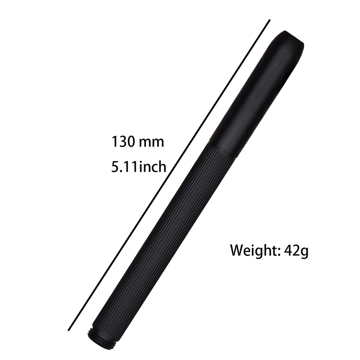 SIPLIV Brass Stripes Fountain Pen Business Office Pen Pocket Travel Pen with 20 Pcs Black Ink Cartridges, Bronze - Image 4