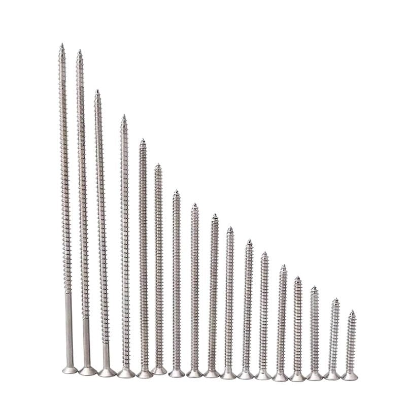 Wkręty Do Drewna M4 Wkręty Samogwintujące Ze Stali Nierdzewnej 304 Z Łbem Stożkowym Phillips Do Panelu Gniazda Przełącznika(140mm(10pcs))