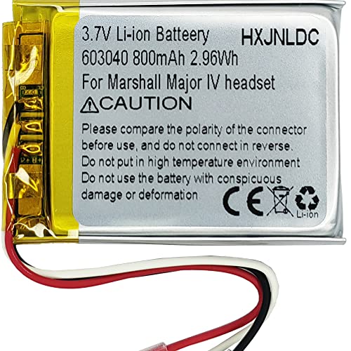 CC 3,7V 800mAh 603040 Batería de Litio para Marshall Mid Major II Major III Major IV Auriculares Bluetooth VDL603040 SR603040