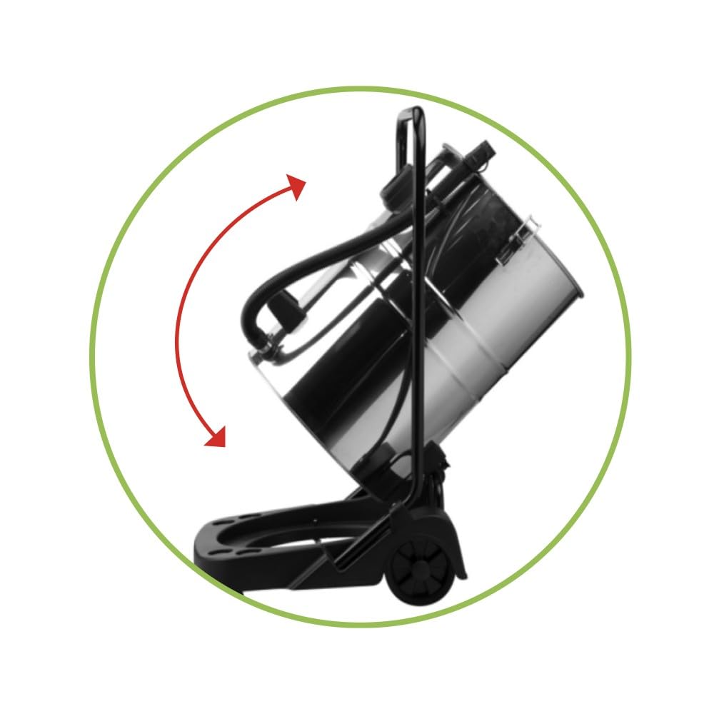 Ribimex Aspiratore per Solidi e Liquidi Aspirix Serie Pro 60 L 2 Motori 1000 W PRASP61LX2