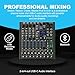 Mackie ProFX10v3+ 10-Channel Mixer with Effects and Bluetooth Bundle with 4 XLR Cables and Closed-Back Studio Mixing Headphones.