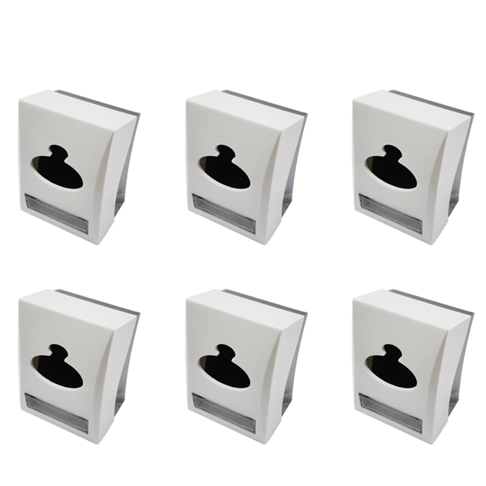 Hndhbfgrt 6X Table Top Restaurant Tissue Dispenser Napkin and Toothpick Holder Paper Roll Holder for Hotel