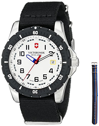 Victorinox Men's 241676.1 Analog Display Swiss Quartz Black Watch