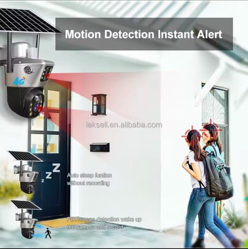 Image of 5MP+5MP Dual-Lens Solar CCTV Camera - Wireless Security with Night Vision (SR08)