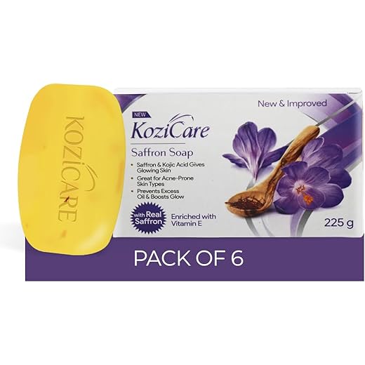 Kozicare Saffron Brightening Soap 75gm Pack