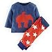 Soda Park Boys Long Sleeve Cartoon Tops + Star Pants 2pc Sweatshirts Sets