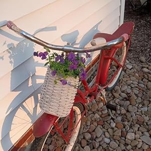 Coloch Set of 2 Wall Hanging Wicker Basket, Farmhouse Garden Hanging Planter Woven Rattan Flower Basket for Wall, Door, Living Room, Patio, Small and Medium Size Coloch Set of 2 Wall Hanging Wicker Basket Farmhouse Garden Hanging Planter Woven Rattan Flower Basket for Wall Door Living Room Patio Small and Medium Size