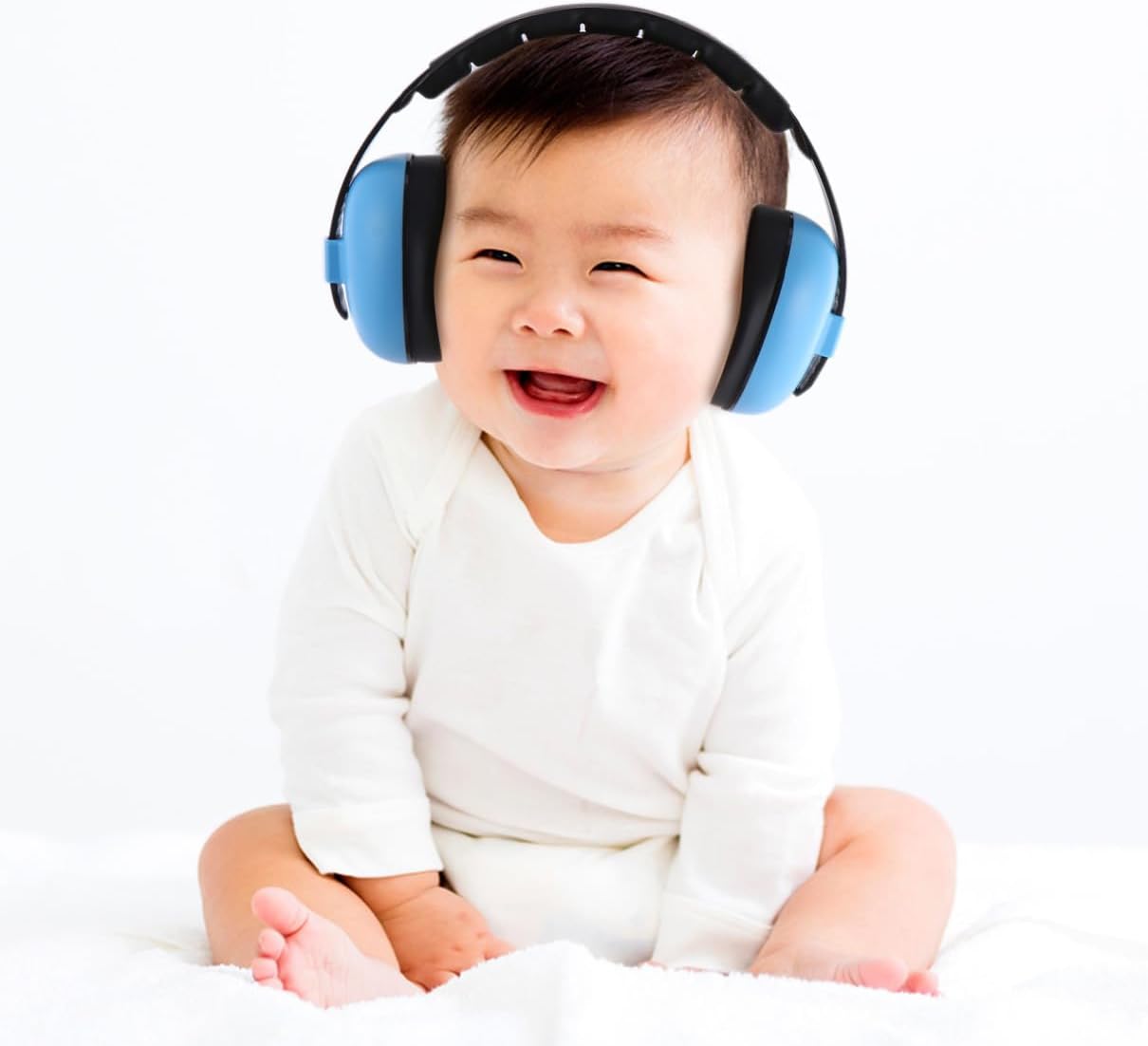 Noise Blocking Earmuffs Hearing Protection Ear Muffs for Newborns Soft Comfortable Noise Reduction Sleep Safety Earmuffs Random Color Random Color