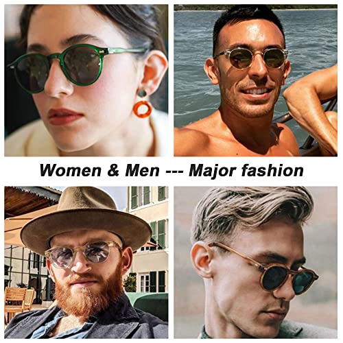 FEISEDY Small Face Sunglasses for Women Men Polarized Sunglasses Vintage Style UV400 Protection Sun Glasses B23552