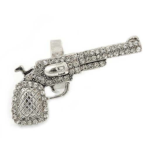 Bague revolver en cristal de 50 mm, le cadeau original idéal taille 7/8
