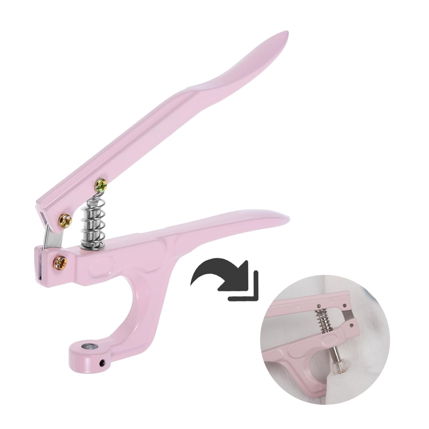 MAGICLULU Heavy Duty Handheld Grommet Kit Eyelet Pliers for Fabric Canvas and Tarp Installation Complete Grommet Tool Set for Crafts Sewing and Repair Easy to Use for DIY Projects