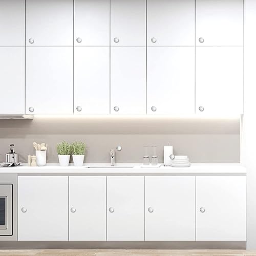 Miniatura 6 de Pomos de cerámica blanca para gabinetes de cocina, paquete de 12 pomos redondos vintage para cajones de aparador, pomos con tornillos para armario,