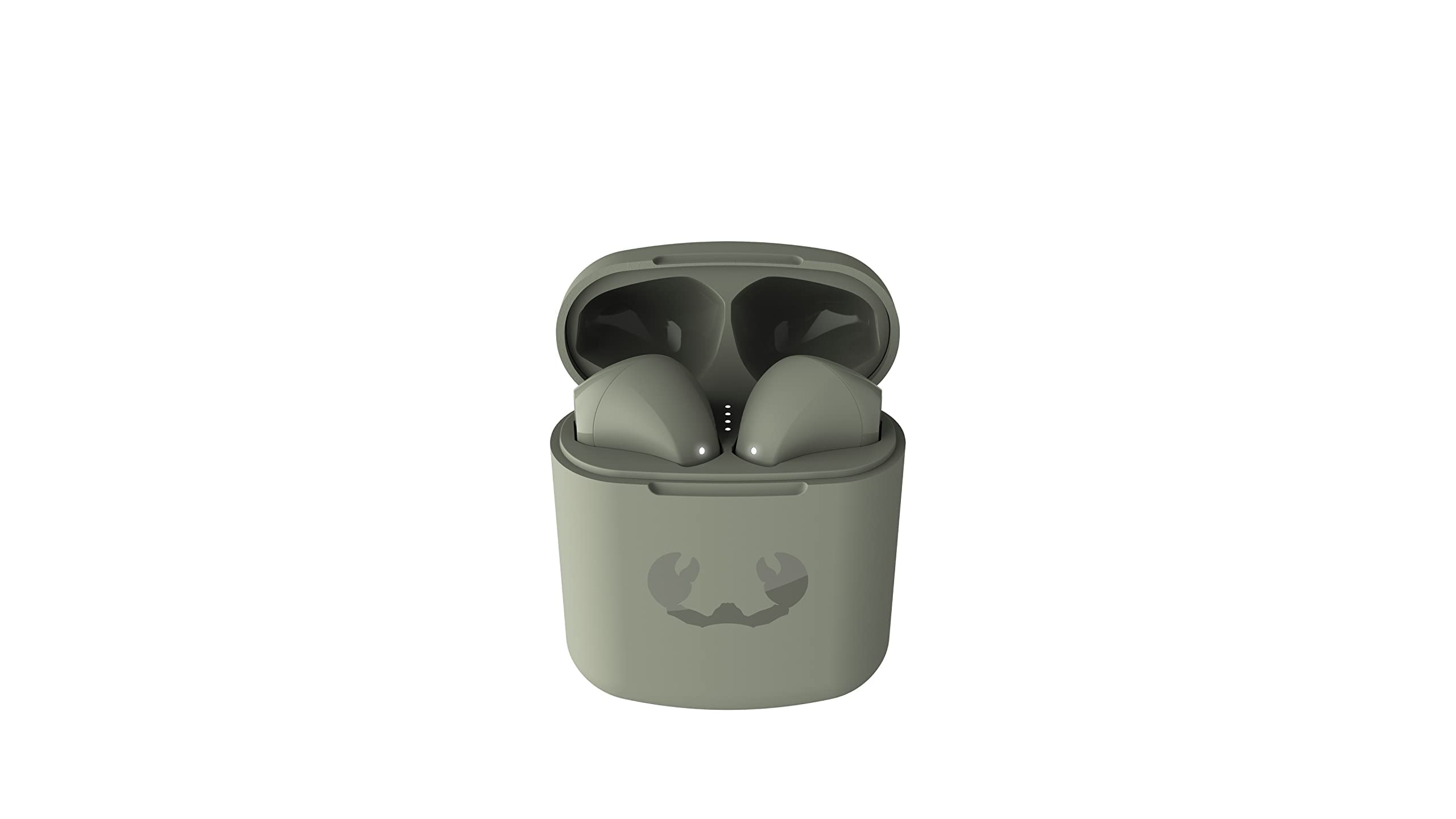 Fresh 'n Rebel True Wireless Earbuds - Auriculares inalámbricos con 24 horas de tiempo de reproducción, control táctil y asistente de voz, Twins 1, verde (Dried Green)