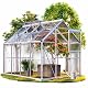 Gardebruk Aluminium Gewächshaus 4,75m² für Garten und Pflanzenaufzucht