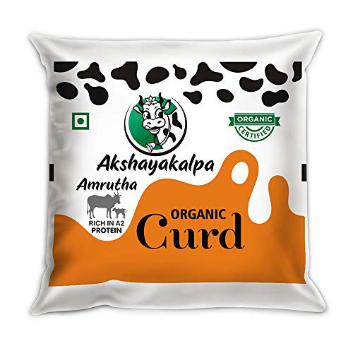 Image of Akshayakalpa - Amrutha A2 Organic Curd, 500 ml, Pouch