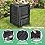 Toolsempire Compost Bin Outdoor, 80 Gallon Garden Compost Bin with Top Lid & Bottom Door, Aerating Outdoor Compost Box Waste Container Barrel Fertilizer for Garden & Yard (Black)
