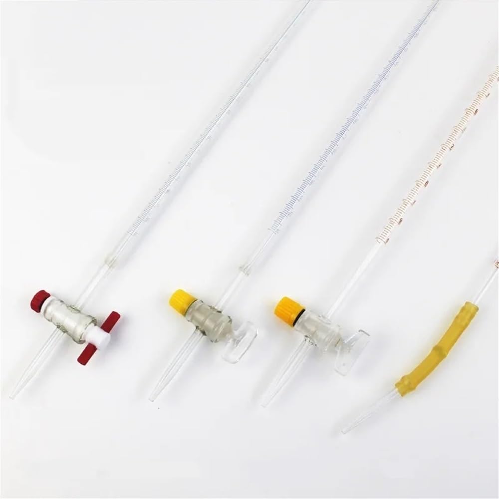 Burette de 50 ml for équipement de laboratoire en verre transparent