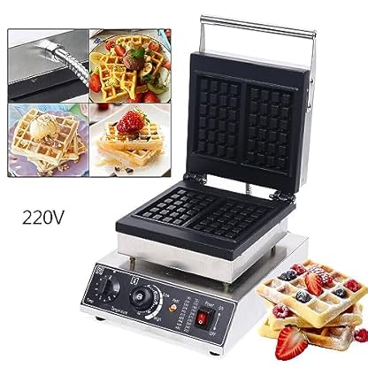 Acesunny 1500W 2 Gitter Waffeleisen Kommerzielle Waffelmaschine Rechteckig Antihaft Waffeleisen Waffelmaschine Profi Waffeleisen Startseite Kommerzielle Muffin-make – Bild 3