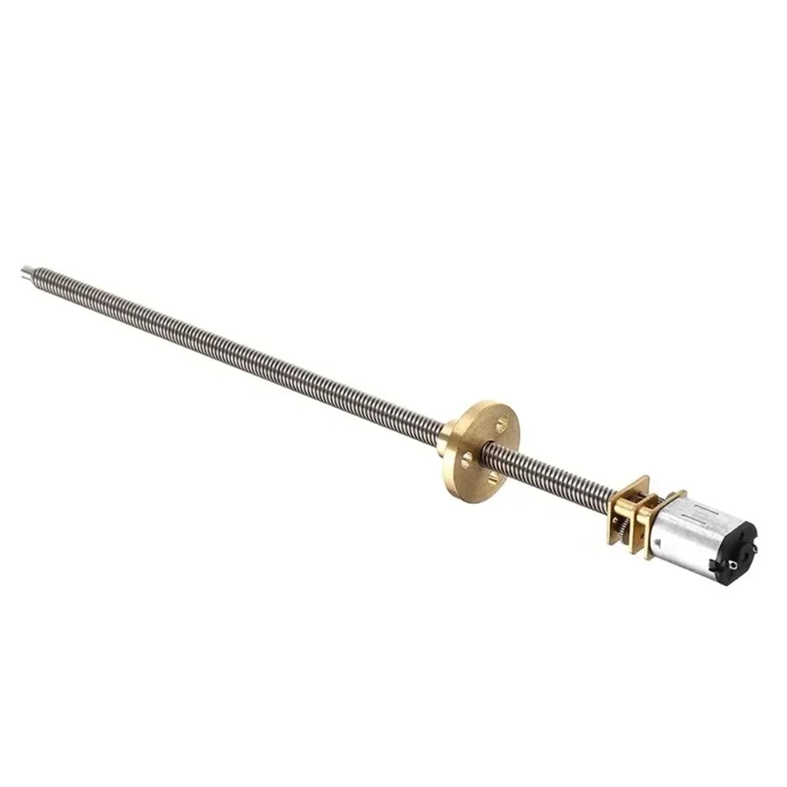 1 x silnik elektryczny silnik redukcyjny gwintu T5 x 160 mm N20 silnik z przekładnią cc z kołnierzem (12 V 60)