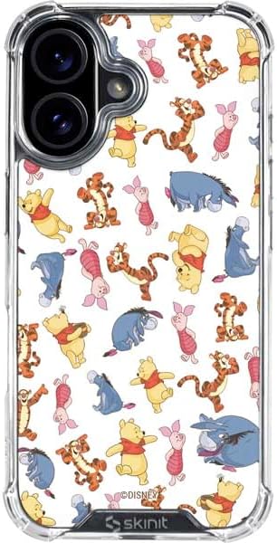 Skinit Clear Phone Case Compatible with iPhone 17 - Officially Licensed Disney Winnie The Pooh Character Pattern Design
