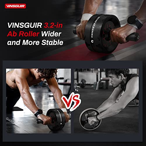 Vinsguir – Rolo AB para treino abdominal, rodinhas AB, equipamento de exercícios para treino básico,