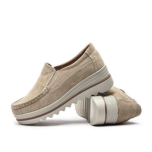 Mocassini Donna in Pelle Scamosciata Moda Comode