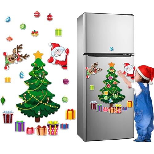 Árbol de Navidad Magnético Decorativo 23 Piezas para Refrigerador