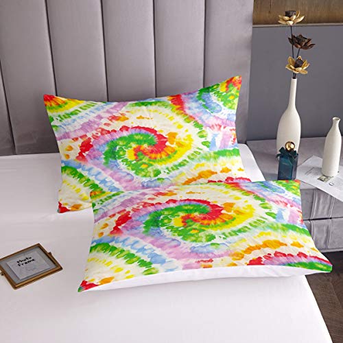 Parure de lit tie dye drap housse de couette boho chic fille double - 3