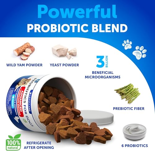 Probiotics for Dogs - Support Gut Health, Itchy Skin, Allergies, Immunity, Yeast Balance - Dog Probiotics and Digestive Enzymes with Prebiotics - Reduce Diarrhea, Gas - 120 Probiotic Chews for Dogs - Image 4