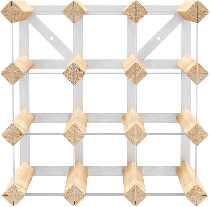 vidaXL Organizador de Botellas de Vino para 12 Botellas, Madera de Pino miniatura 5