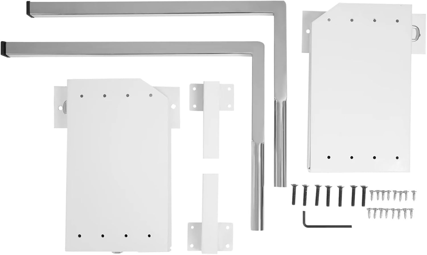 Bed Rail Brackets, Wall Bed Mounting Hardware Kit Mechanical Hardware Adjustable Heavy Duty