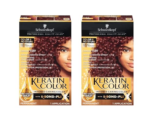 Schwarzkopf Professional Keratin Color Carmesí 9.89 pack 2 miniatura 1