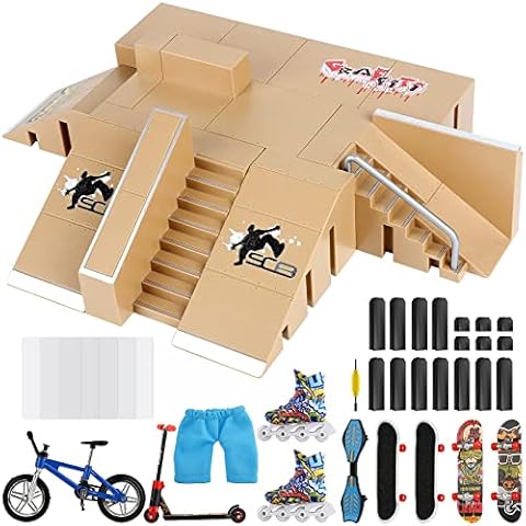 Dacool Finger Skateboard Park, 5pcs Skate Park Kit Cover