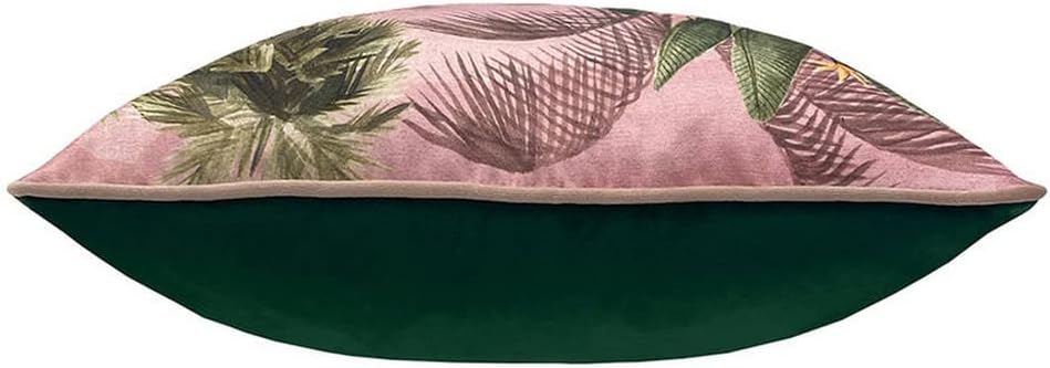 Paoletti Platalea Botanical Throw Pillow Cover (One Size) (Pink/Green)