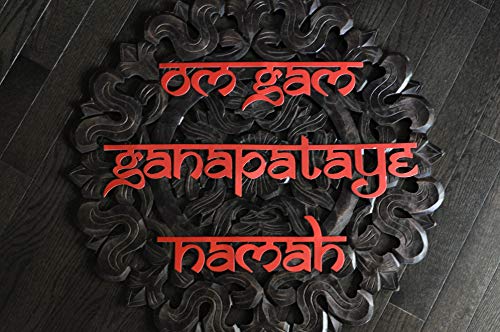 Image of Desi Favors Ganesha Mantra Cutout & Indian Border | DIY Indian Decor | Pooja Ceremonies | Background Decor Design | God Cutouts for Home Decorations | Size 54x240 Inch (Pack of 1)