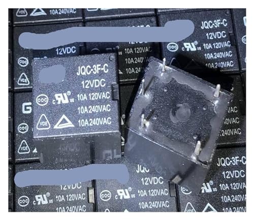 Relé electromecánico JQC-3F-C 12VDC interruptor de 5 pines 10A