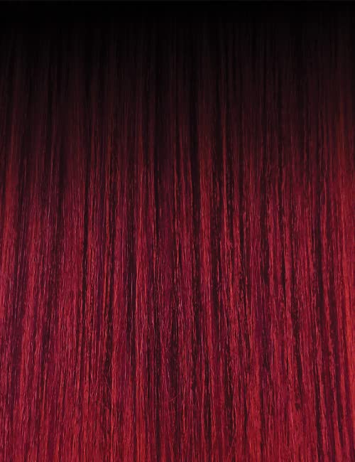 Miniatura 6 de Outre Clip de pelo grande y hermoso, 9 unidades, rizado y lacio, de 18 pulgadas (2T1BBURGUNDY)