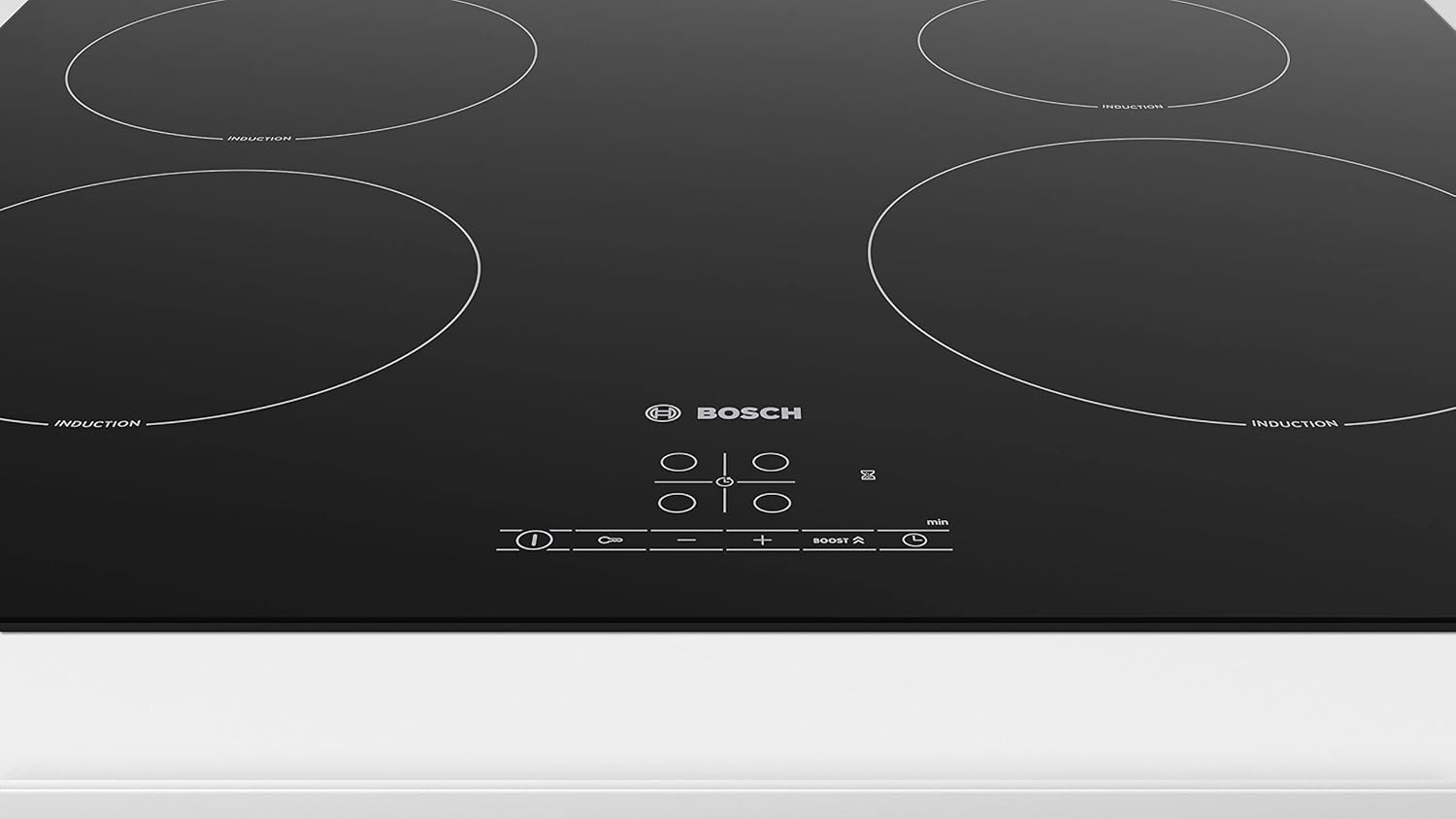 Bosch Elettrodomestici Piano Cottura a Induzione PUE61RBB5E, 60 cm, Senza Profili, Nero Bosch Elettrodomestici Piano Cottura a Induzione PUE61RBB5E, 60 cm, Senza Profili, Nero