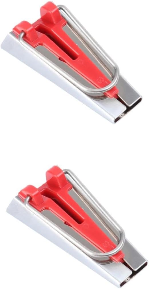 Gadpiparty 2pcs Bias Tape Maker Kit Red Bias Tape Tools for Fabric Sewing and Quilting Create Binding Easily and Save Sewing Projects
