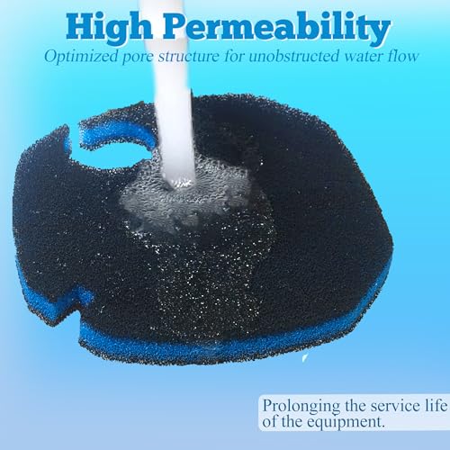 Image of PurifyLogix Replacement Canister Filter Pads for AMOSIJOY 172 /225 /265GPH | Aquarium External Filter, 6 White Floss & 2 Coarse Pads & 1 Phosphate Remover Filter & 1 Nitrite Remover (10 Pcs)