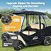 Mixopoly 4 Passenger Golf Cart Enclosure for Club Car DS 2+2 Seater with Short Roof 58 inch, 4-Sided Clear Window 600D Rain Cover Waterproof Windproof Snowproof and All-Weather Protection