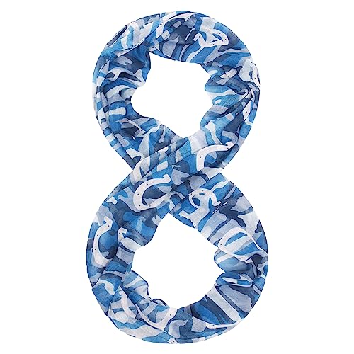 FOCO Indianapolis Colts Camouflage Infinity Scarf - NFL Women's Camo Lightweight Sheer Scarf