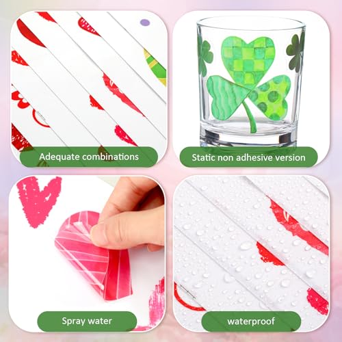 Cholemy set de 18 vinilos decorativos para ventana miniatura 3