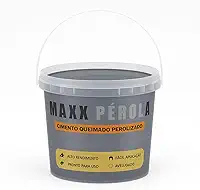 Efeito Cimento Queimado Perolizado 2Kg Massa Efeito Aveludado (Cinza Grafite)