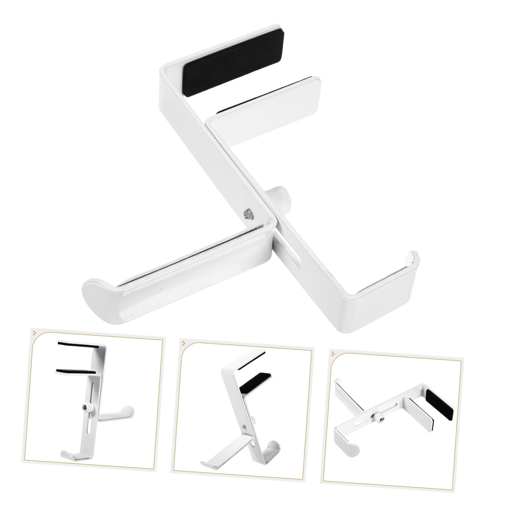 Gadpiparty 3 Ganchos Con Cable Para Auriculares Soporte De Escritorio Para Auriculares Diseño Elegante.