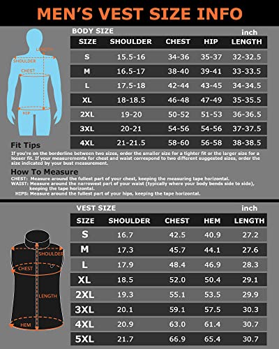Venustas Men's Heated Vest With Battery Pack 7.4V, Ultra-Thin Carbon Fiber, Suitable For Winter Outdoor Hunting Skiing #TOP5