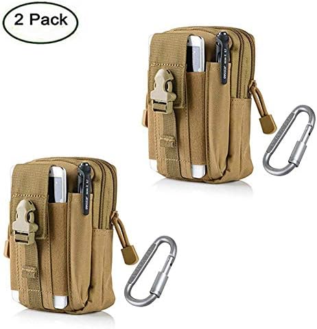 ZJtech Tactical Molle Pouch Compact EDC Utility Gadget Waist Bag Pack with Cell Phone Holster for iPhone 6 Plus