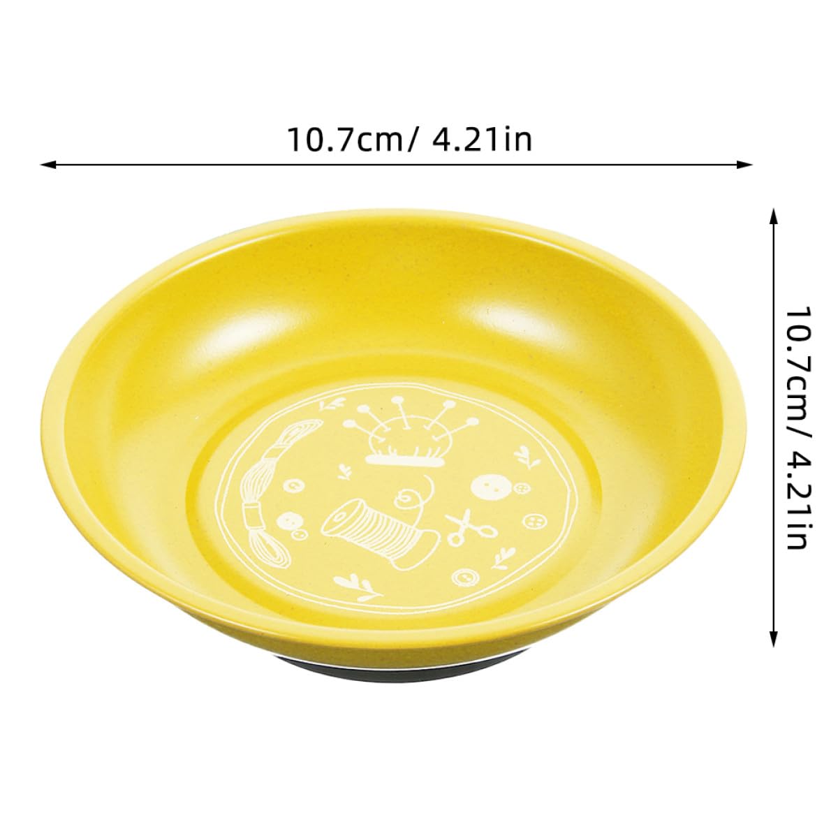 Portaagujas Magnético en Forma de Cuenco para Suministros de Costura, Acero Inoxidable, 2 Piezas, Diseño Estable para Escritorio, Organizador de Agujas y Alfileres