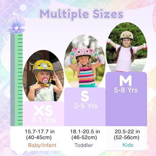 Image of Toddler Bike Helmet with Gloves and Backpack Set, 3 Sizes for Baby Infant to Kids Ages 1-3 3-5 5-8+, Adjustable Boys Girls Bike Helmet for Bicycle /Scooter /Skateboard /Roller Skate